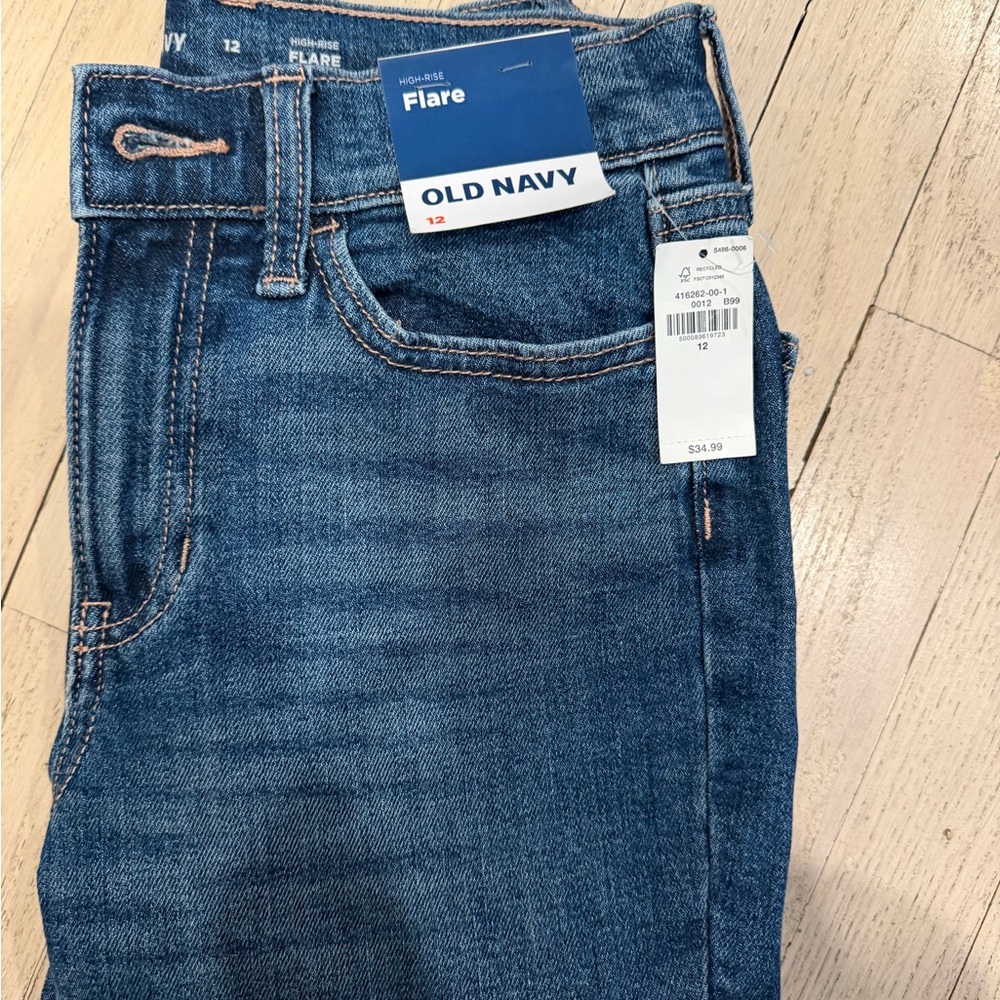NWT Old Navy Girls High Rise Flare Jeans